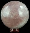 Polished Rose Quartz Sphere - Madagascar #52399-1